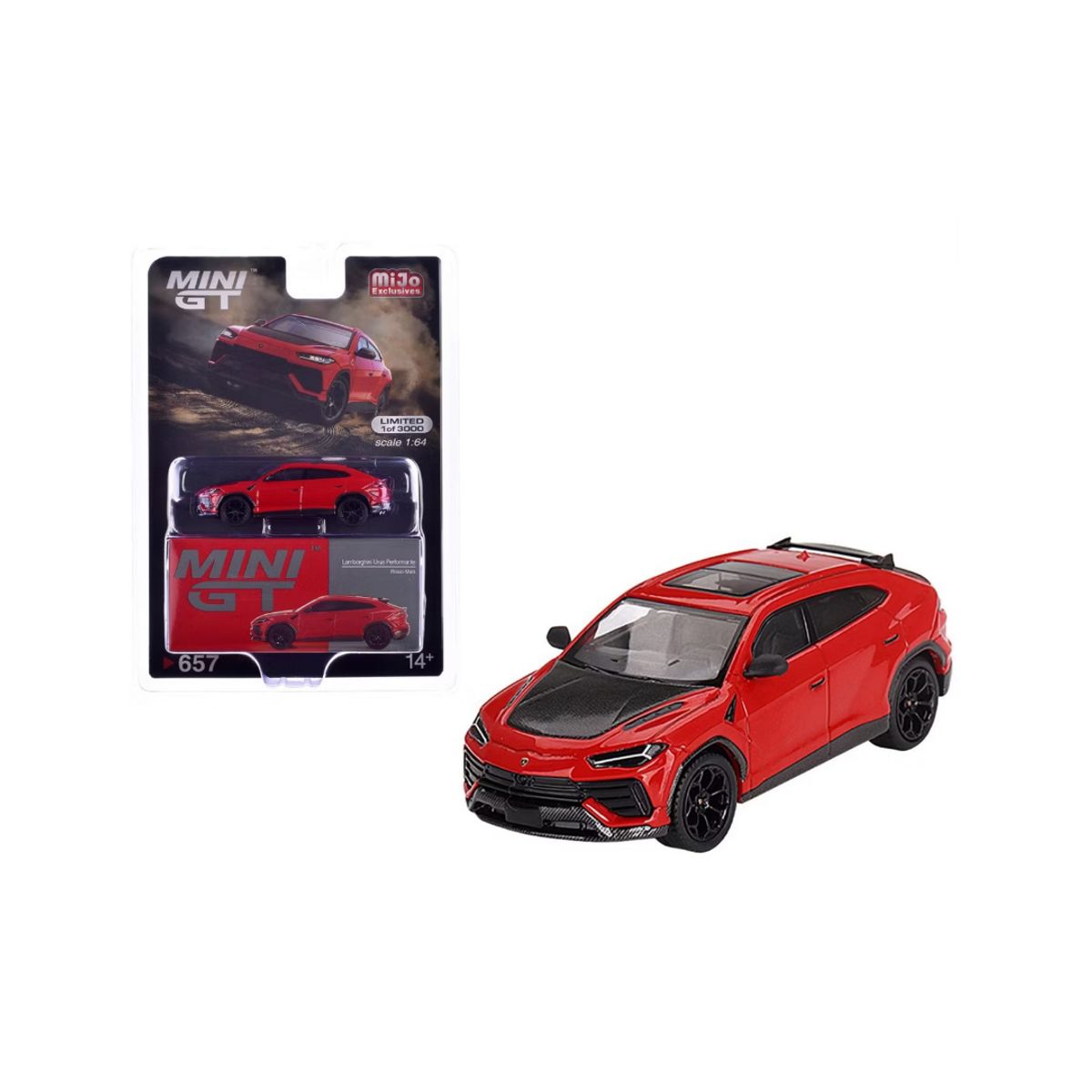 GENERICO - Lamborghini Urus Perfomante Rosso Mars Mini GT 164
