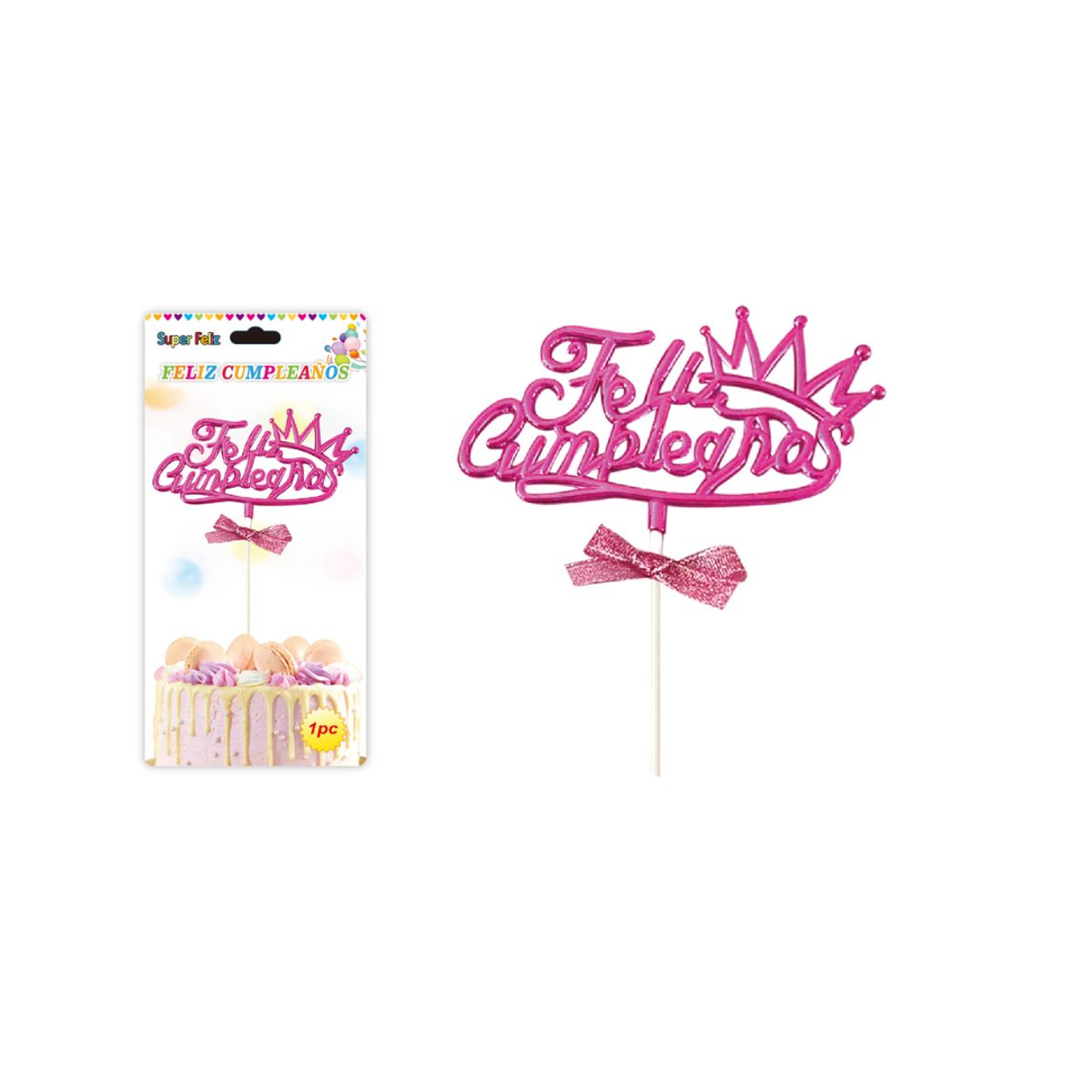 GENERICO - TOPPER PARA PASTEL DE CUMPLEAÑOS