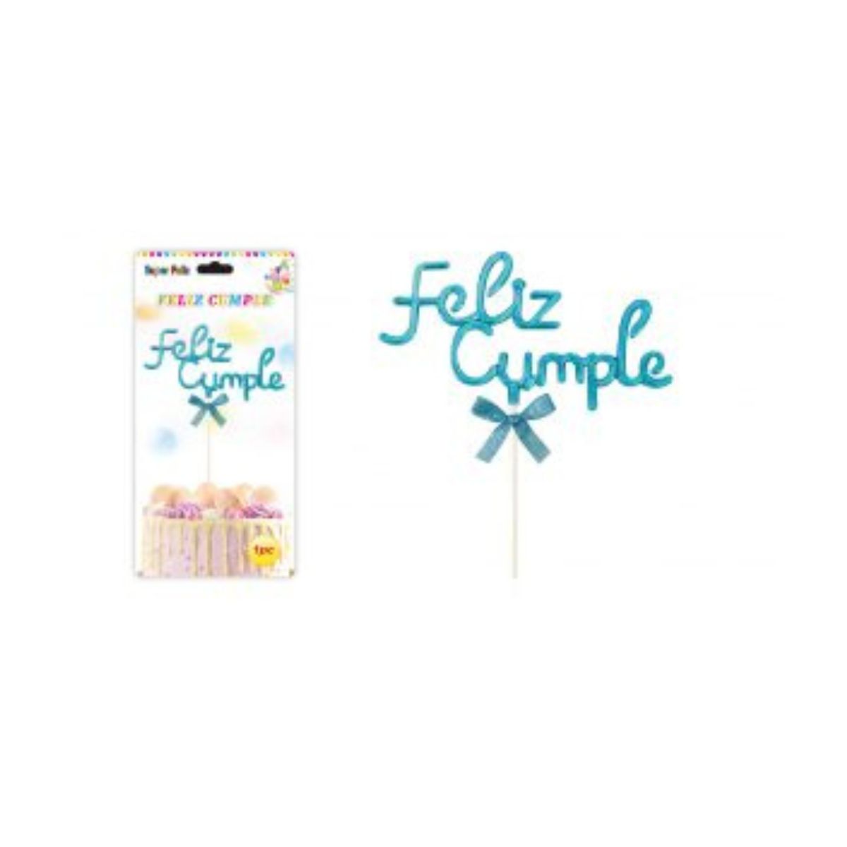 GENERICO - TOPPER PARA PASTEL DE CUMPLEAÑOS