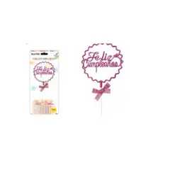 GENERICO - TOPPER PARA PASTEL DE CUMPLEAÑOS