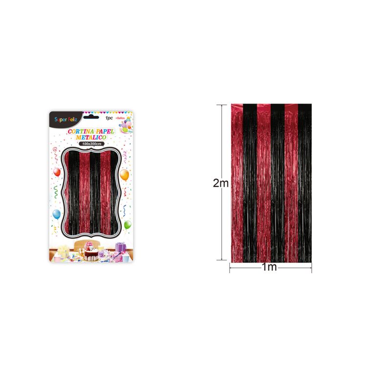 GENERICO - Cortinas Metalicas Para Fiesta 2 m x 1 m
