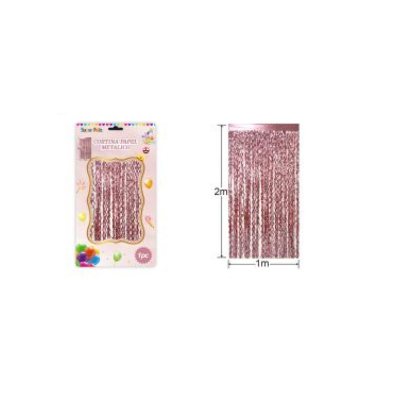 GENERICO - Cortinas Metalicas Para Fiesta 2 m x 1 m
