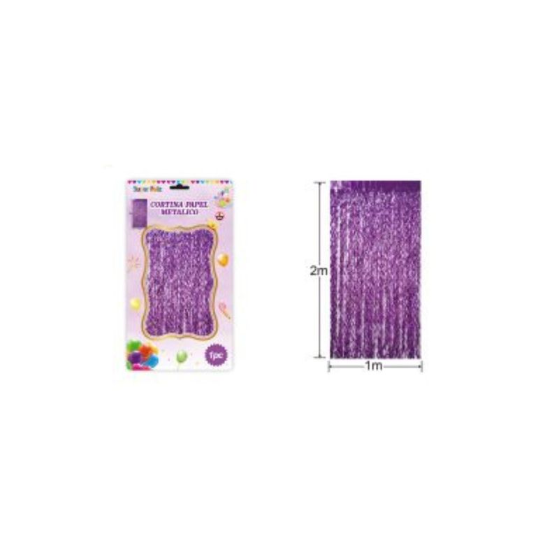 GENERICO - Cortinas Metalicas Para Fiesta 2 m x 1 m