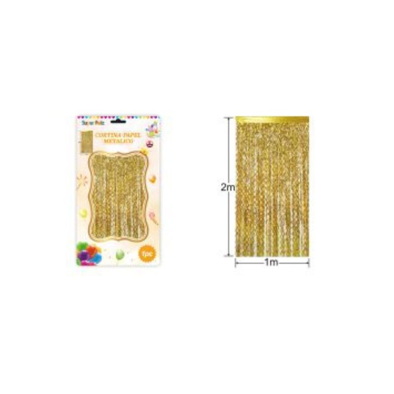 GENERICO - Cortinas Metalicas Para Fiesta 2 m x 1 m