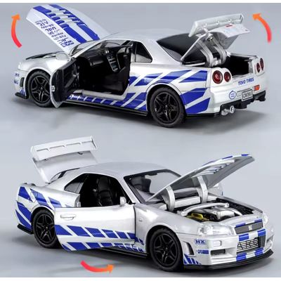 Imagen 2 del producto Nissan Skyline GTR R34 automóvil de colección escala 1 :32