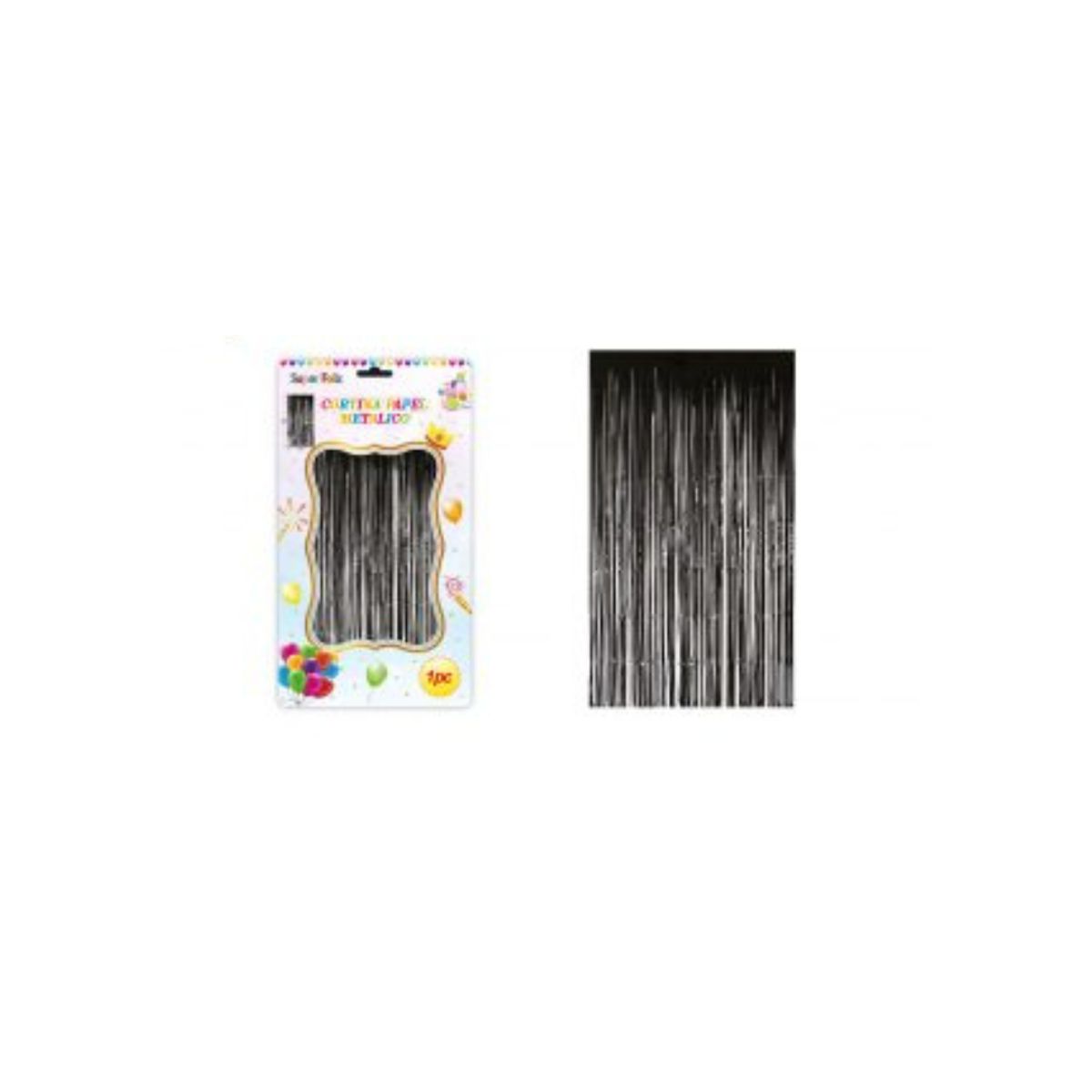 GENERICO - Cortinas Metalicas Para Fiesta 2 m x 1 m