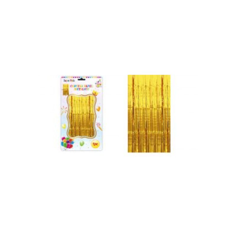 GENERICO - Cortinas Metalicas Para Fiesta 2 m x 1 m