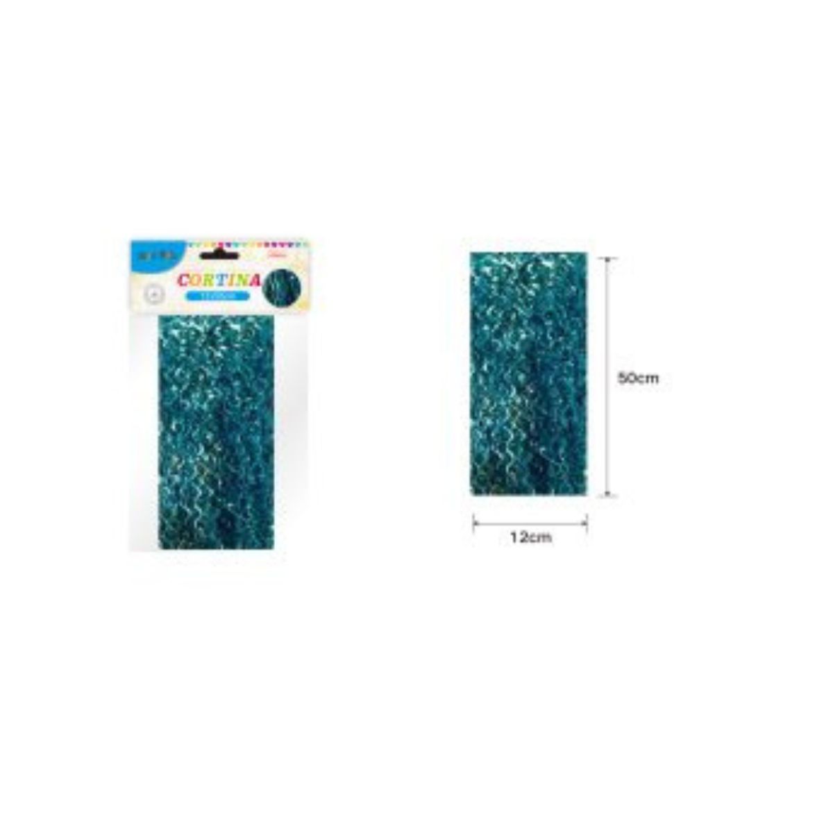 GENERICO - CORTINAS METALICAS 50 CM X 12 CM