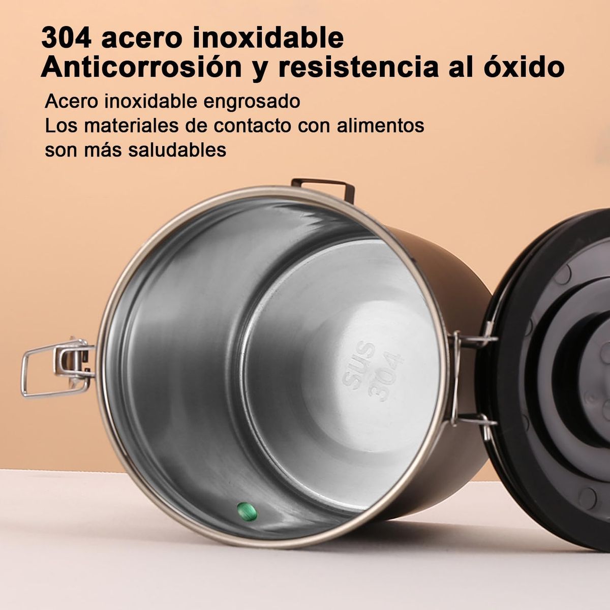 KUANGYE - Contenedor De Café Hermético Con Rastreador Fecha Y Cuchara