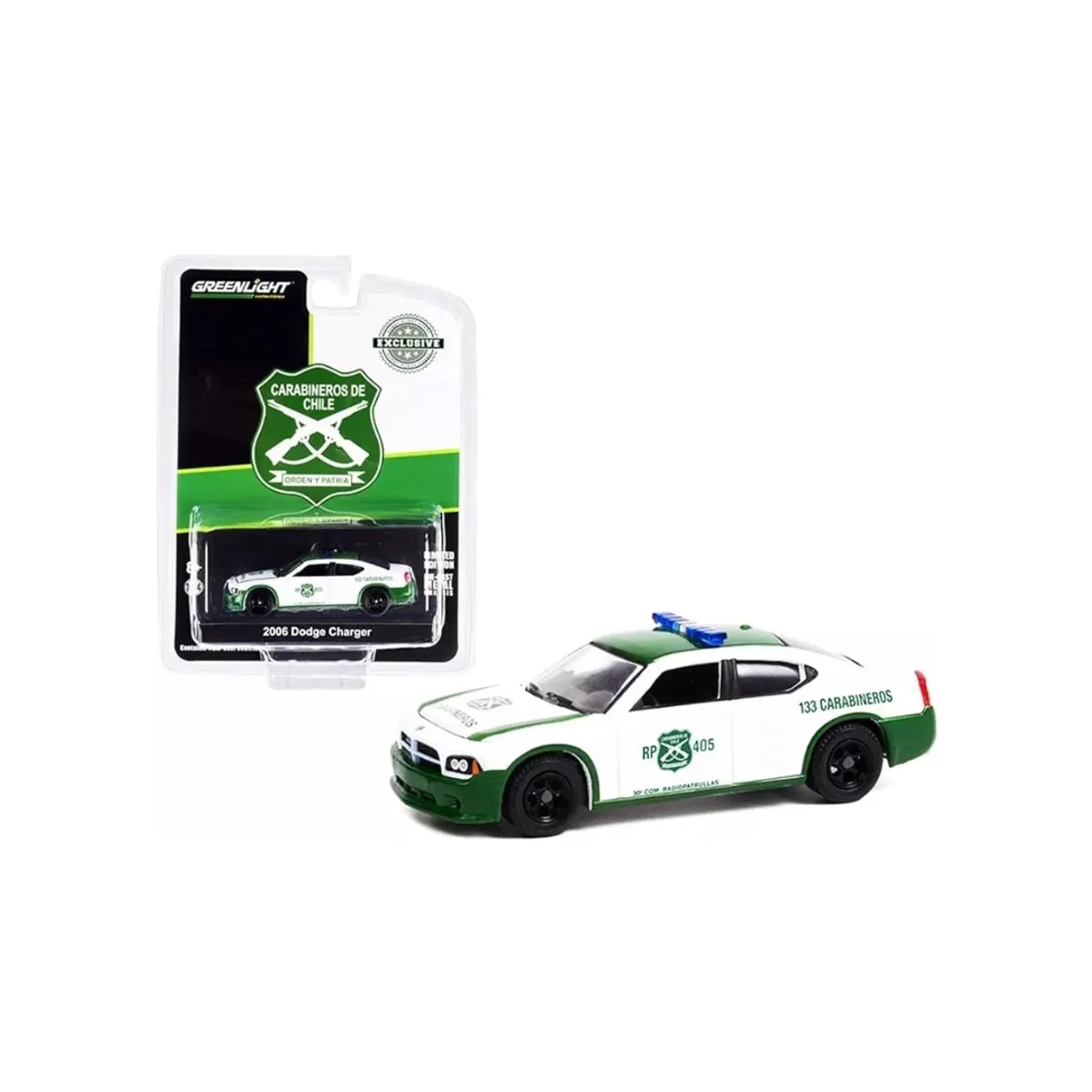 GREENLIGHT - Dodge Charger Carabineros de Chile Greenlight 164