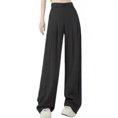 EVERSO - Pack 3Pantalone Vestir Tiro Altopantalones Pierna Ancha Unicolor