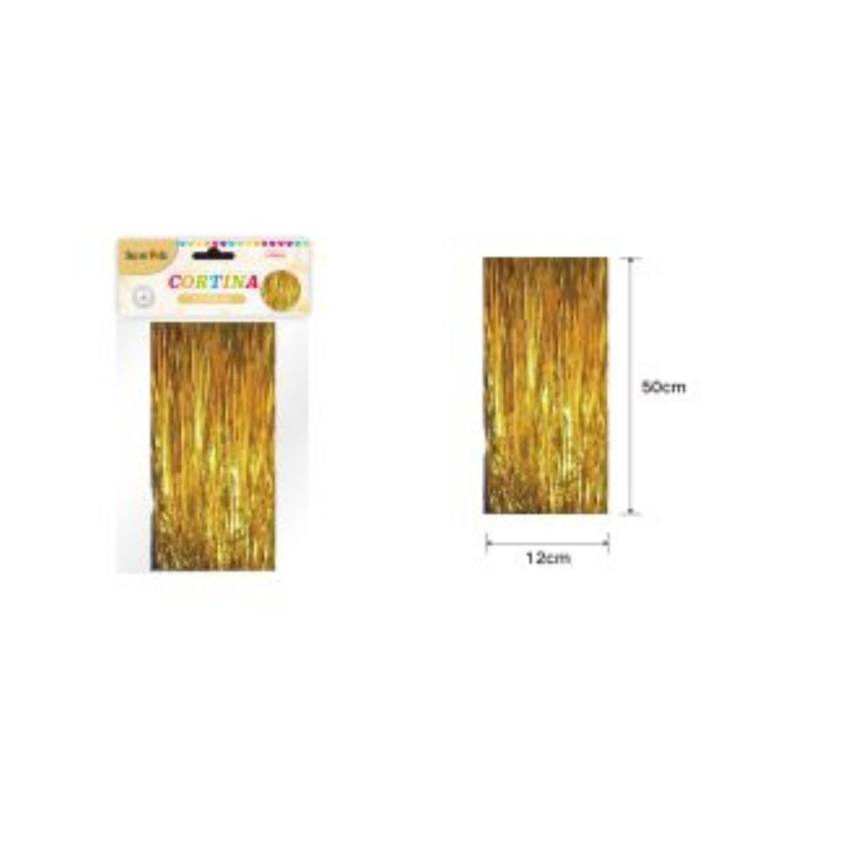 GENERICO - CORTINAS METALICAS 50 CM X 12 CM