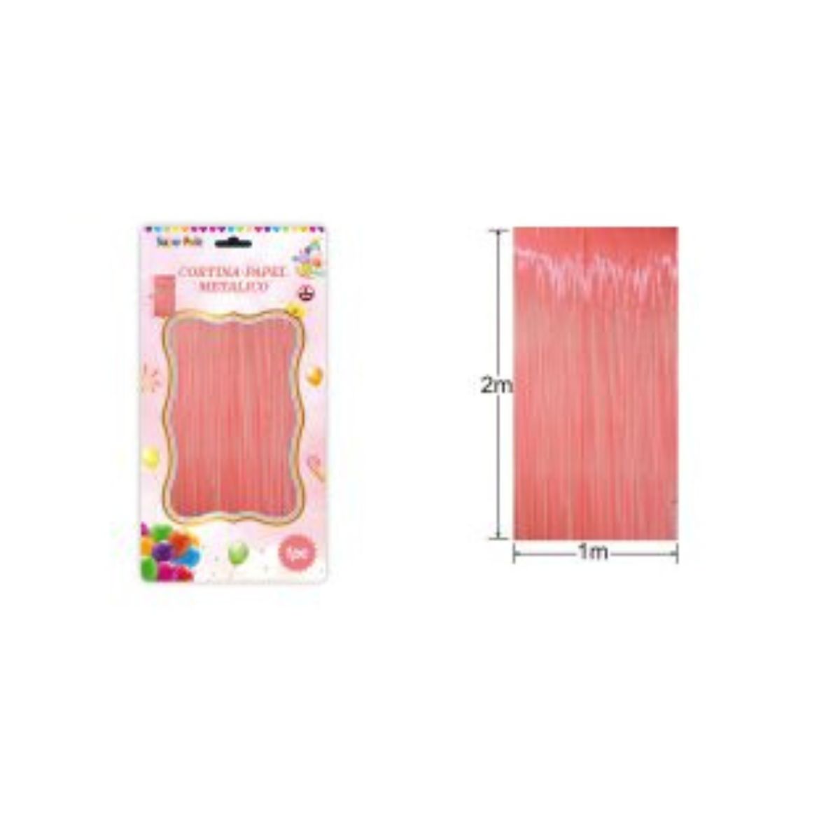 GENERICO - Cortinas Metalicas Para Fiesta 2 m x 1 m