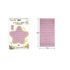 GENERICO - Cortinas Metalicas Para Fiesta 2 m x 1 m