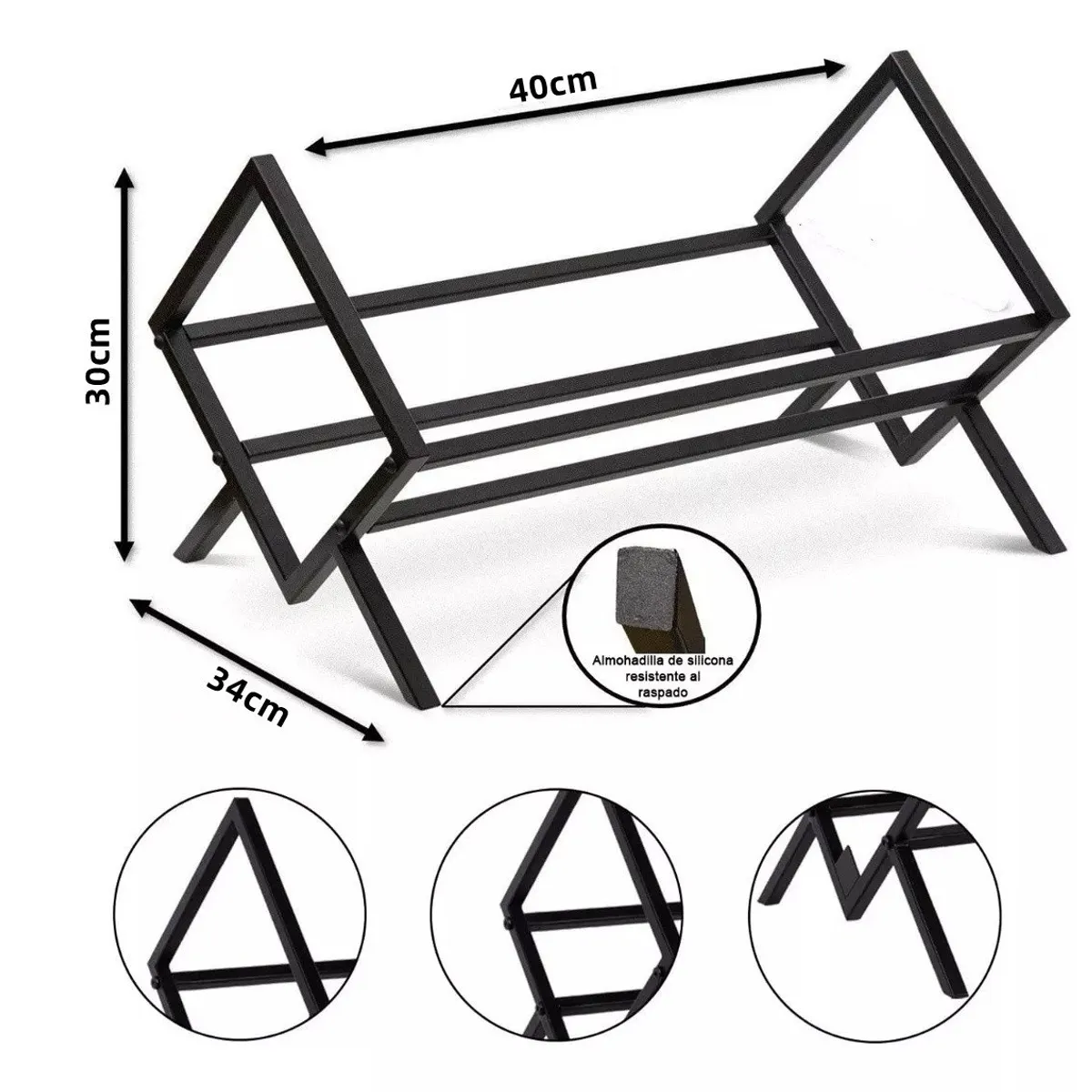 KUANGYE - Estante Organizador De Almacenamiento De Discos De Vinilo Cd