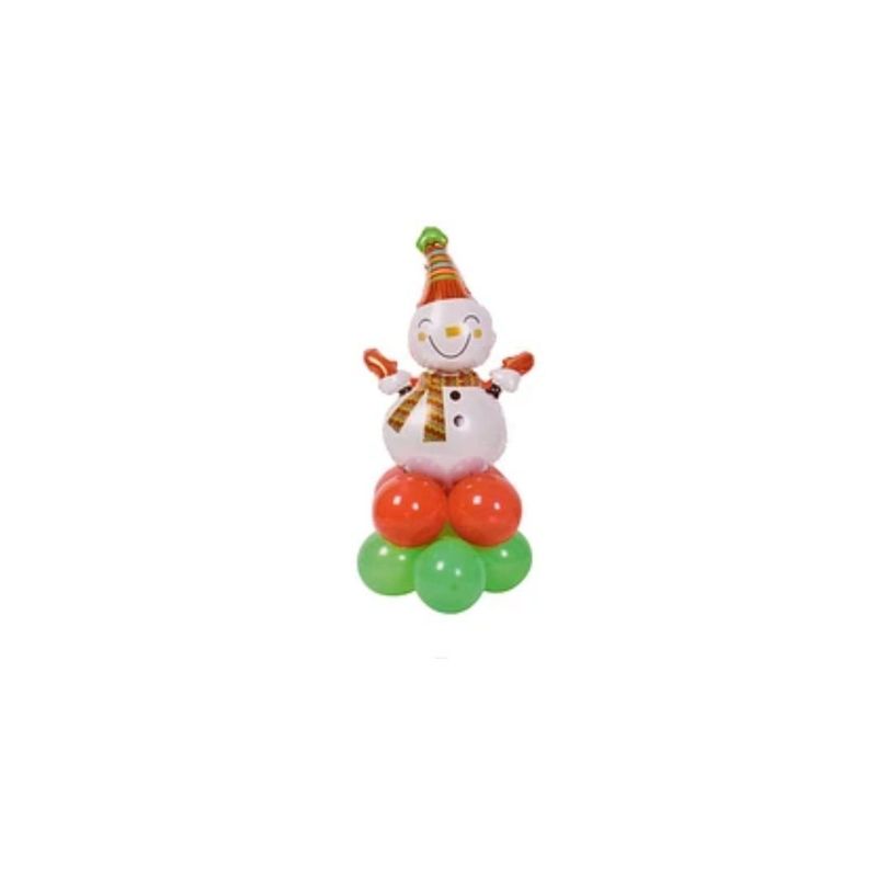 GENERICO - Set De Globos Muñeco De Nieve 9pcs