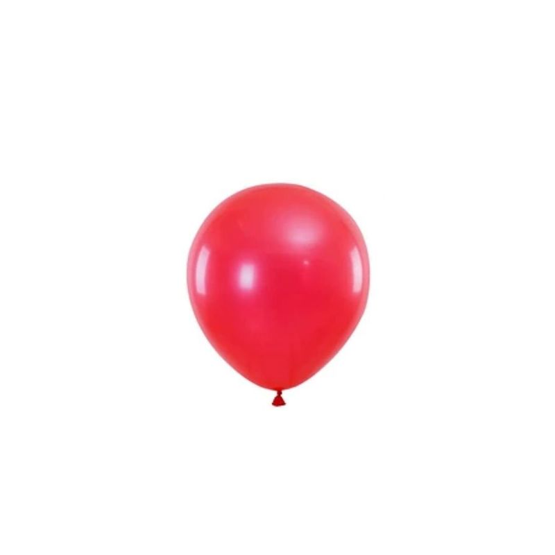 GENERICO - Globos De Latex Color Rojo Brillante 23cm 12pcs