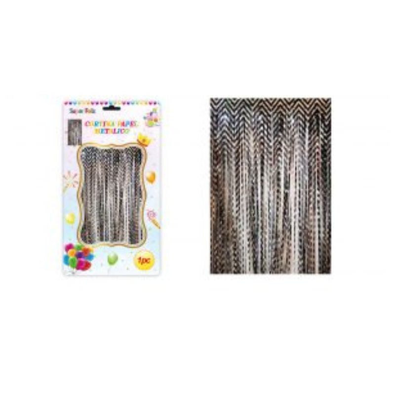 GENERICO - Cortinas Metalicas Para Fiesta 2 m x 1 m