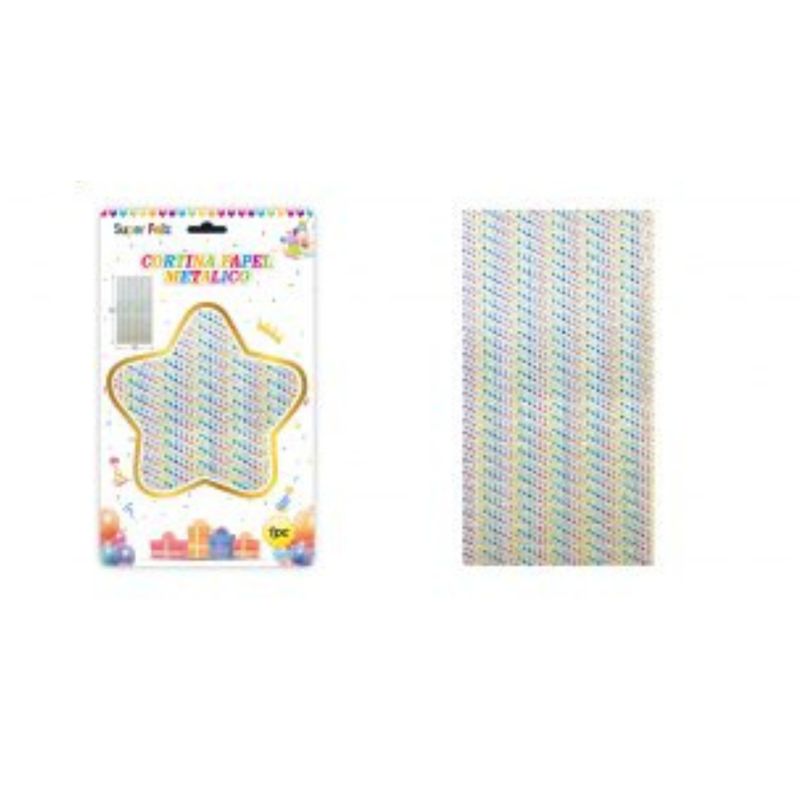 GENERICO - Cortinas Metalicas Para Fiesta 2 m x 1 m