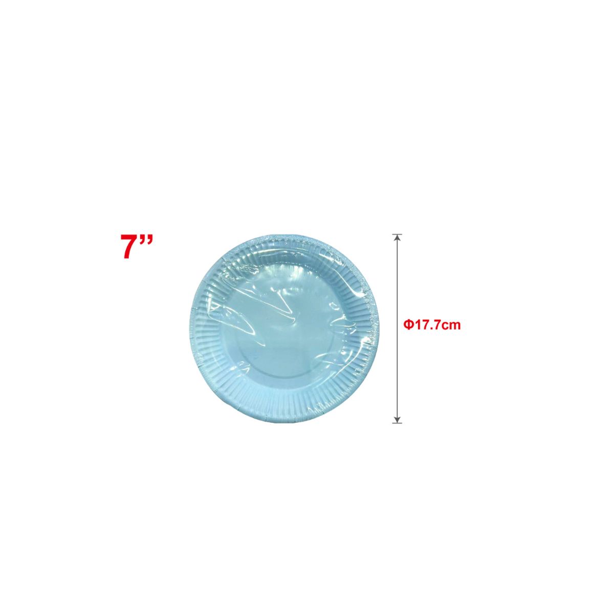 GENERICO - PLATOS PARA FIESTA 17 CM 50 PCS