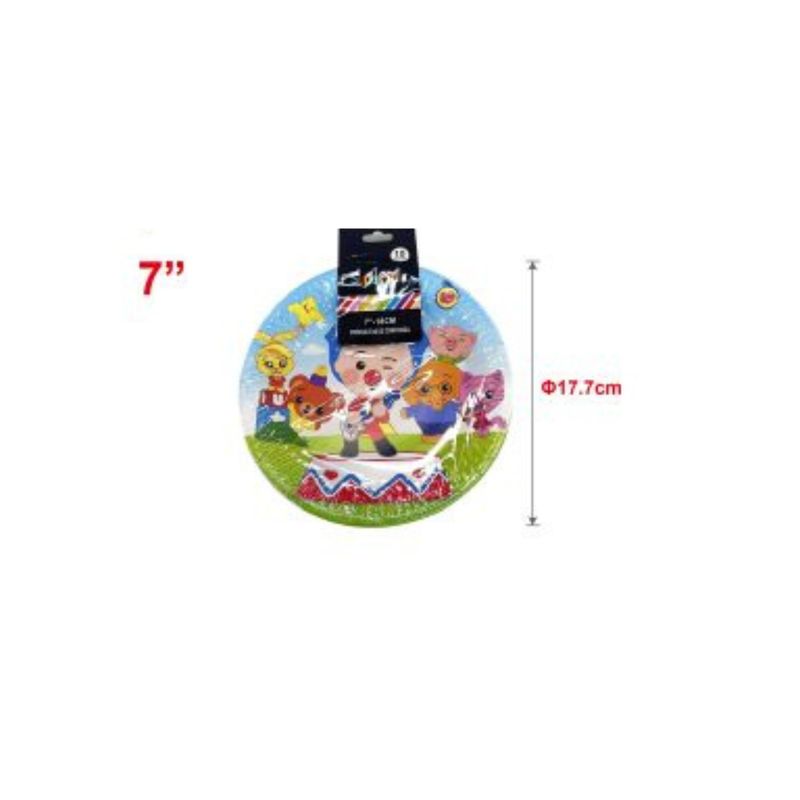 GENERICO - PLATOS PARA FIESTA PLIM PLIM 17 CM