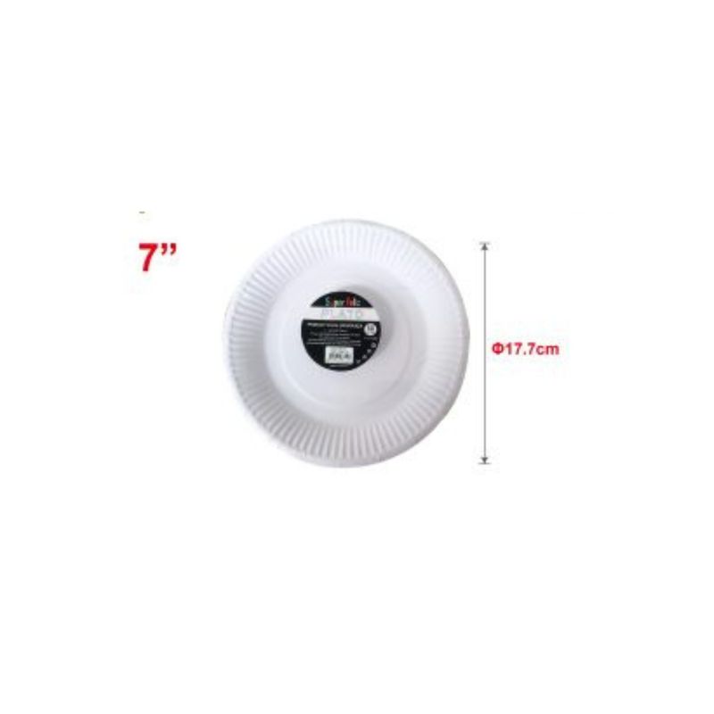 GENERICO - PLATOS PARA FIESTA 17 CM 50 PCS