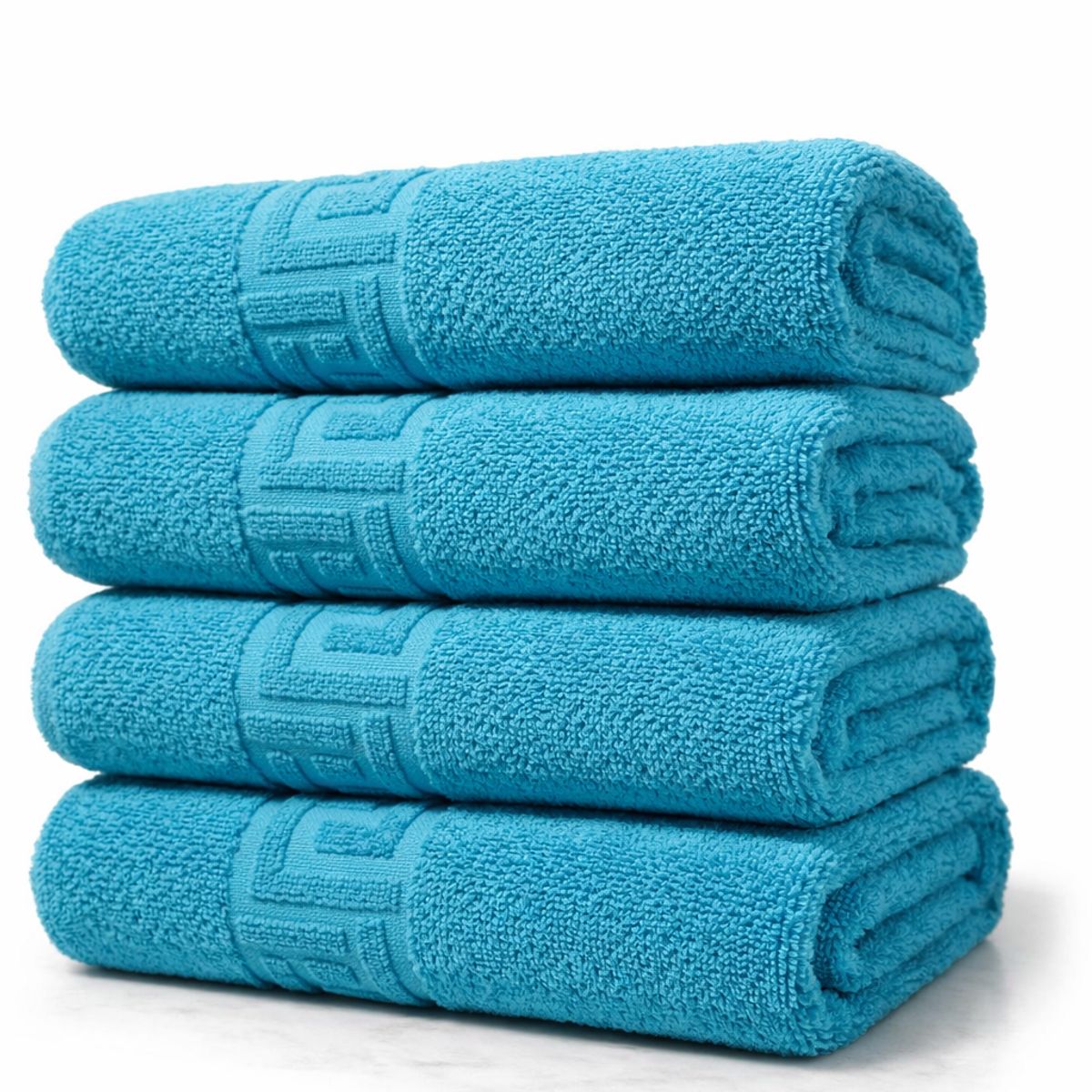 POLATTI - Set 4 Toallas De Baño Algodon Turco Premiun Original Polatti