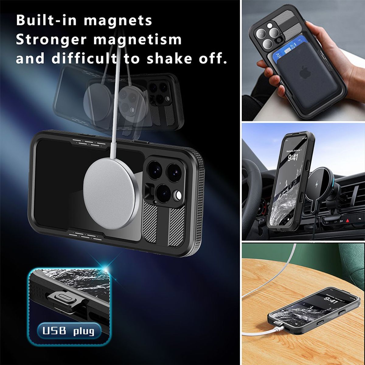 GENERICO - Carcasa para Iphone 16 Pro Sumergible Antigolpes Outdoor