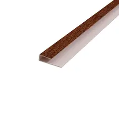 NOTWOOD - Perfil J Pvc Castaño - 300 cm / 8 uds