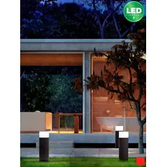 LUMENLUX - BOLLARD LED 9W 3000K 50CM Gris Oscuro IP65