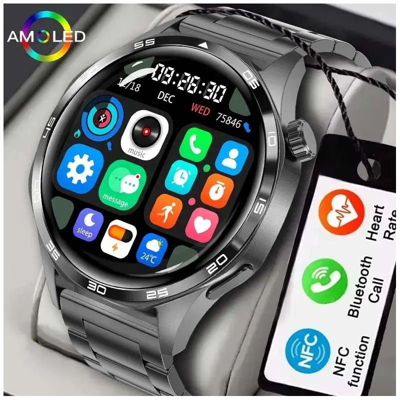 GENERICO - Smartwatch Reloj Inteligente Correa Metálica 360X360 IP67 300mAh
