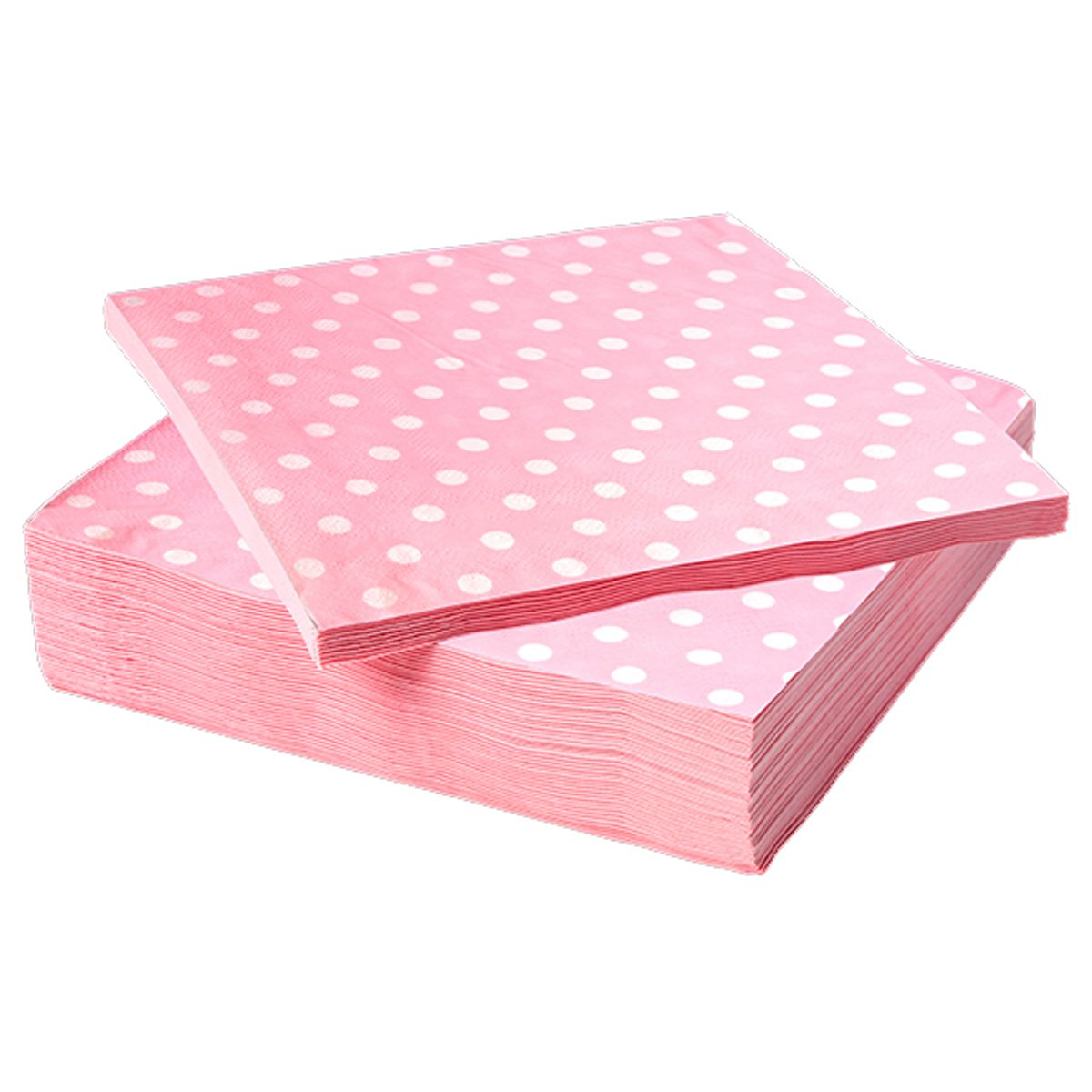 GENERICO - SERVILLETA POLKA ROSADO 33X33 X20 UNI