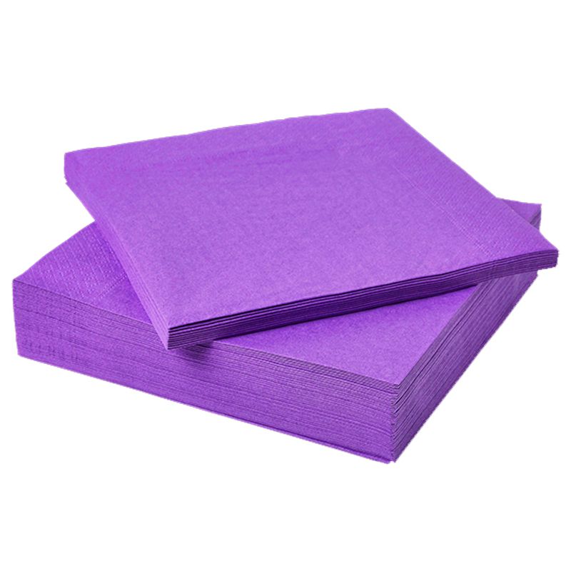 GENERICO - SERVILLETAS MORADO 33X33 X20 UNI