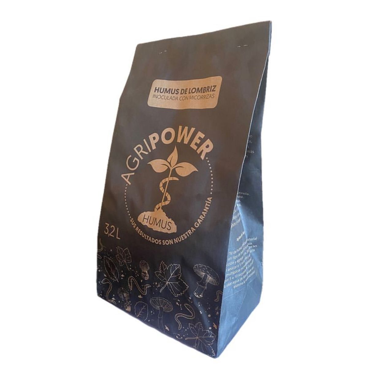 GENERICO - HUMUS DE LOMBRIZ, INOCULADO CON MICORRIZAS, 25 KILOS