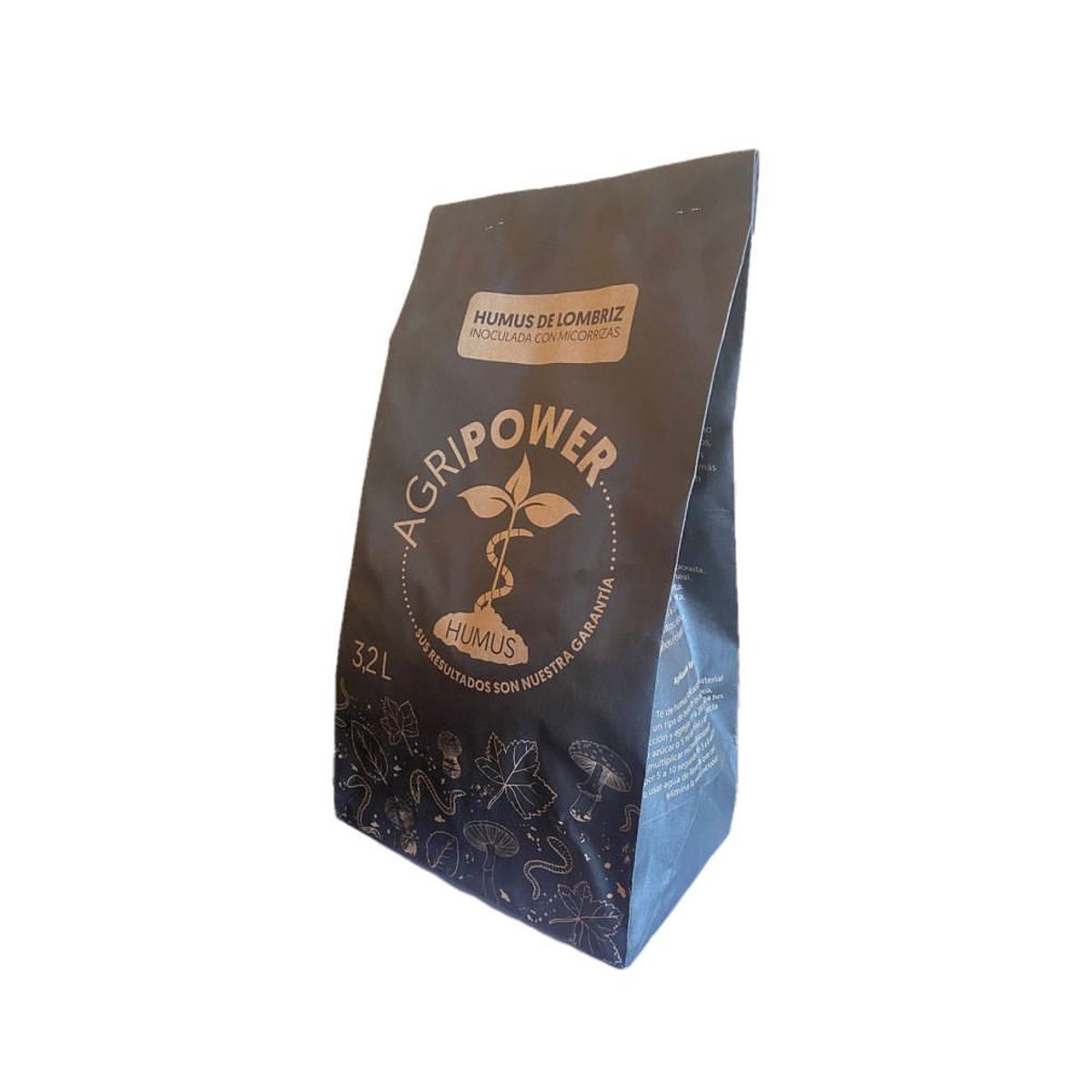 GENERICO - HUMUS DE LOMBRIZ, INOCULADO CON MICORRIZAS, 25 KILOS