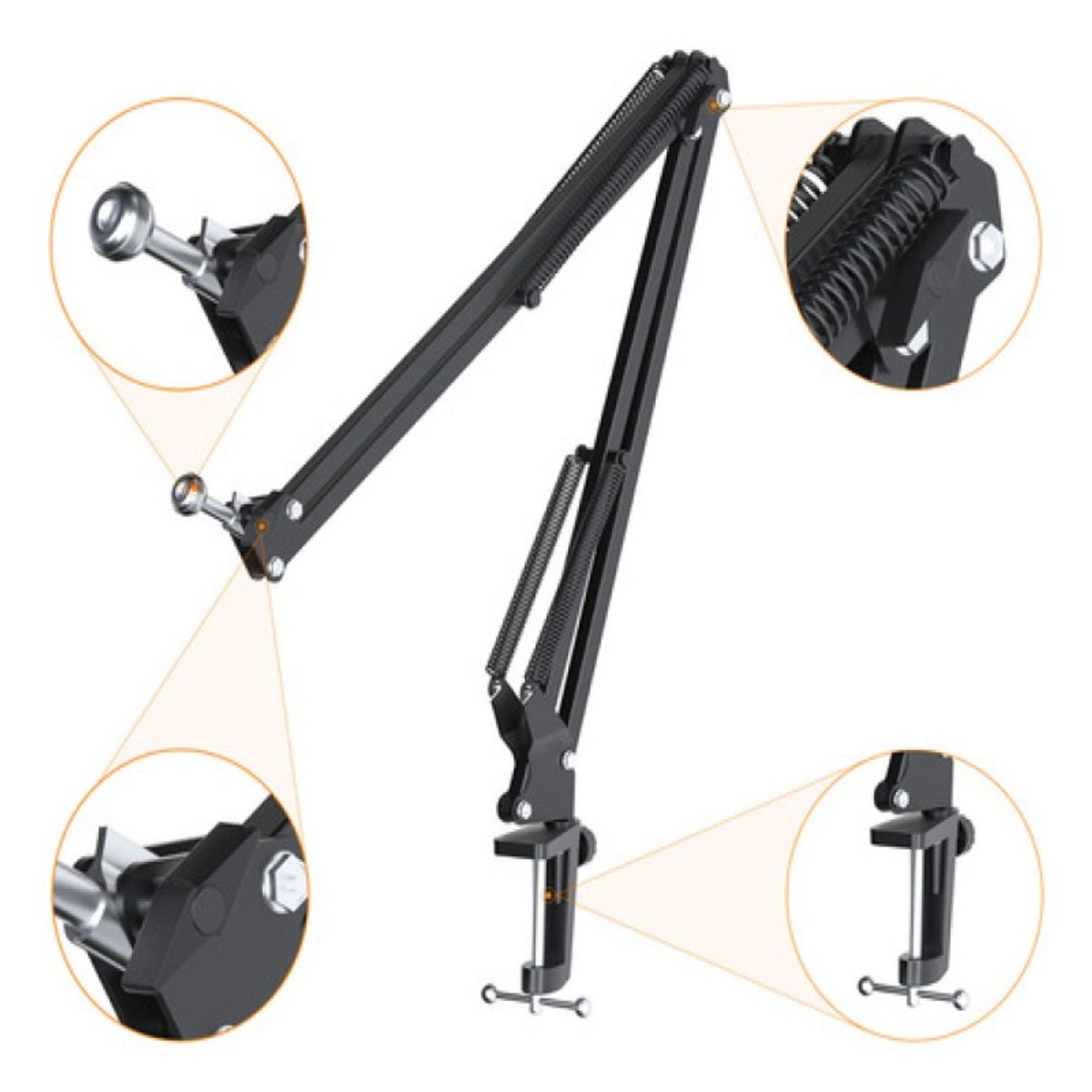 COMICA - Micrófono Streamer Gamer Inalámbrico Rgb Comica Ejoy Uni Pro Con Brazo