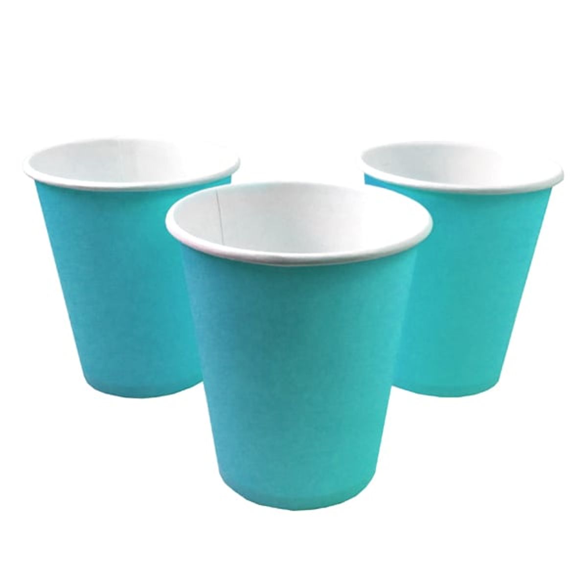 GENERICO - VASO 7 CARTON CELESTE X10 PCS X1 UNI