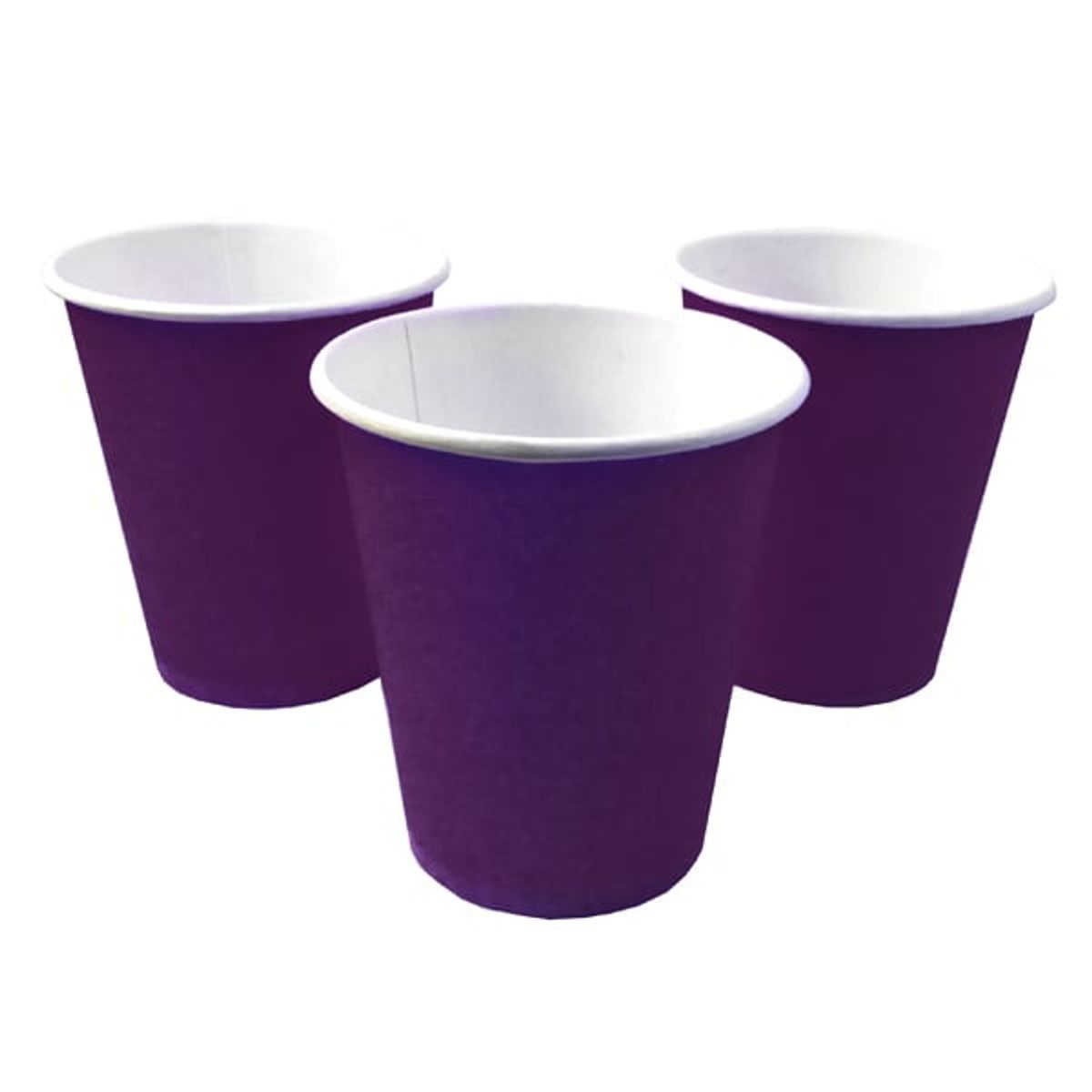GENERICO - VASO 7 CARTON MORADO X10 PCS X1 UNI