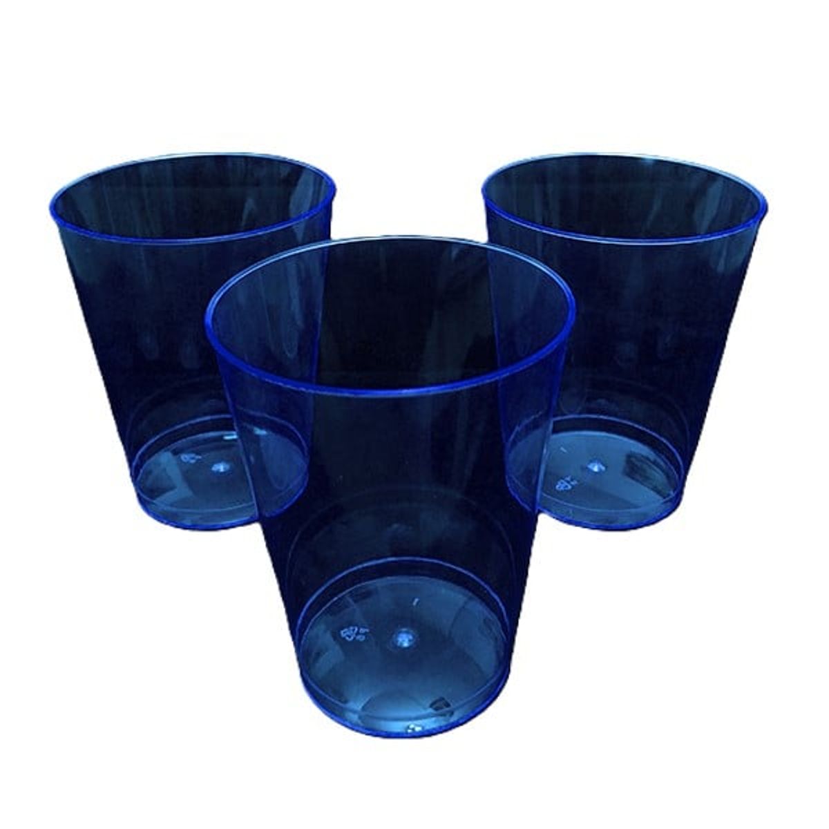 GENERICO - VASO ACRILICO 230 ML NEON AZUL X10 PCS X1 UNI
