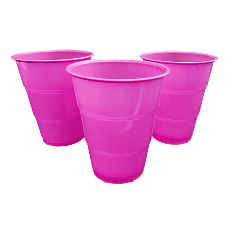 GENERICO - VASO 7 ROSADO FUERTE X10 UNI