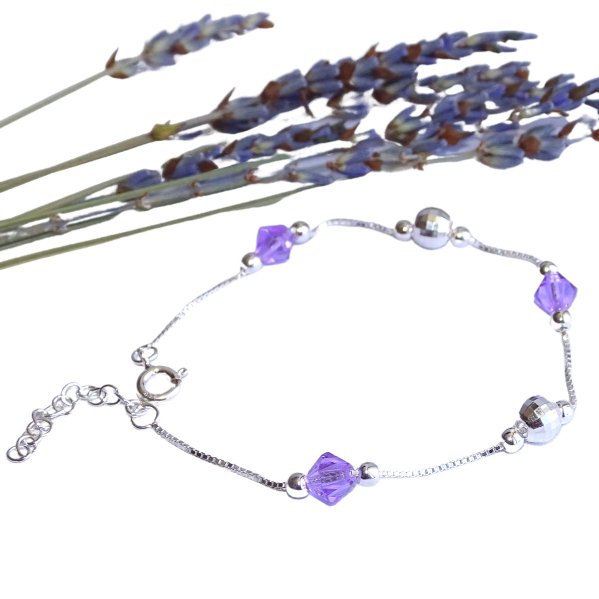 MABELITA - Pulsera de Plata Con Cristales Swarovski