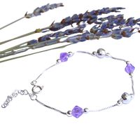 Pulsera de Plata Con Cristales Swarovski