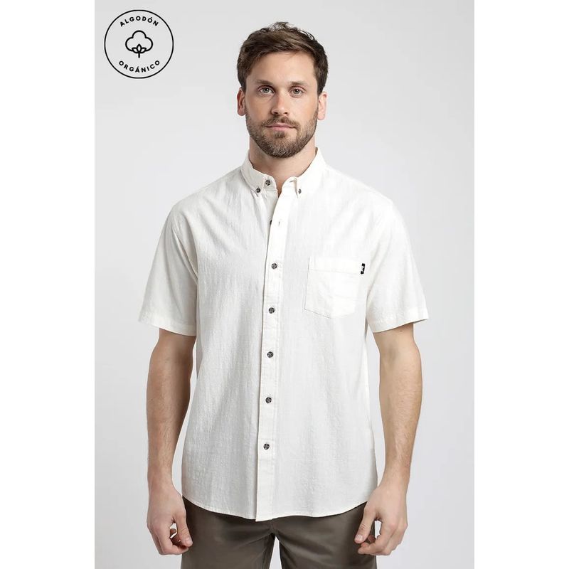 FROENS - Camisa Manga Corta Hombre Texture Froens