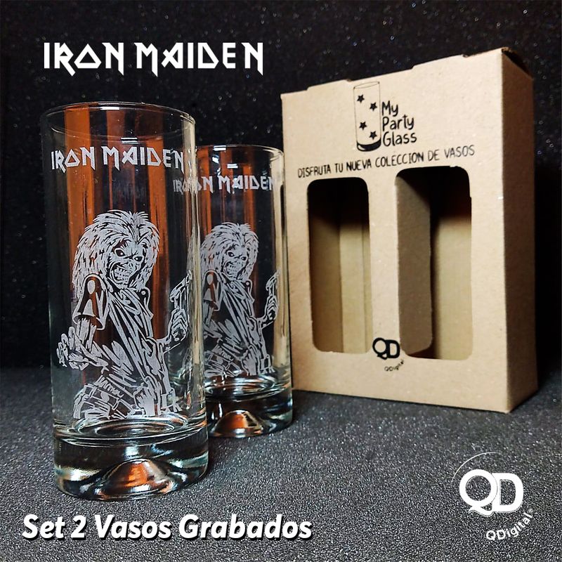 PERFECT CLASS - Set 2 Vasos Iron Maiden 450ml