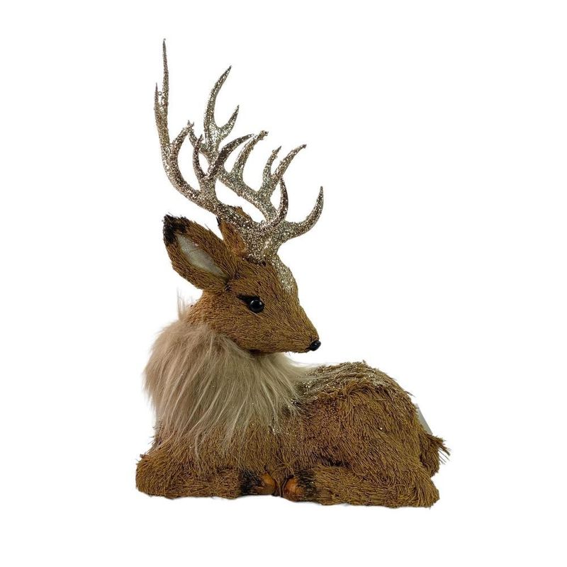 SANTINI - Figura Decorativa de Navidad - Reno Acostado