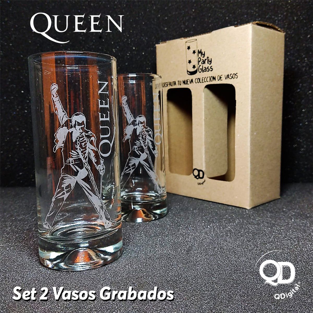 PERFECT CLASS - Set 2 Vasos Queen 450ml