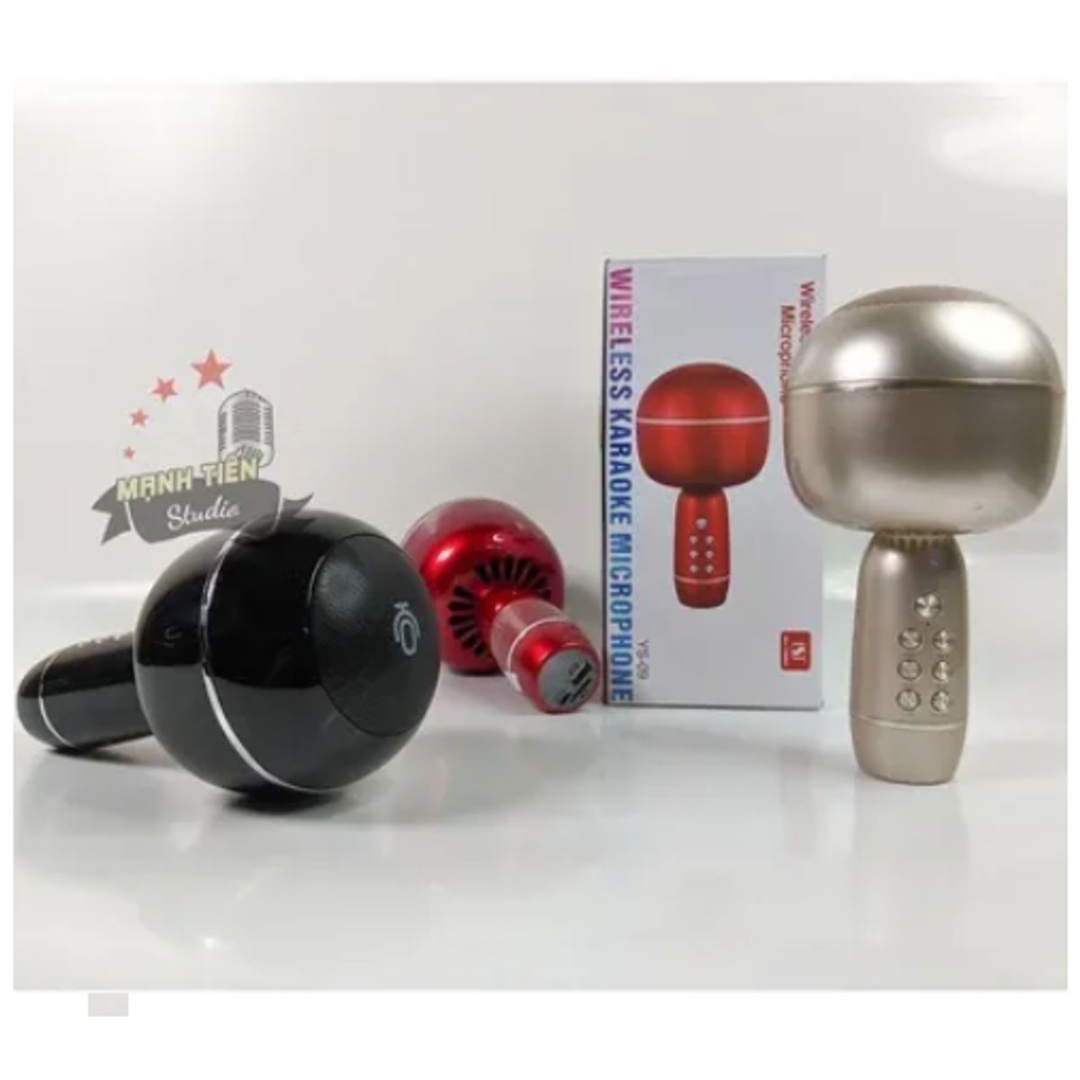 GENERICO - Micrófono Inalámbrico Recargable Bluetooth Para Karaoke