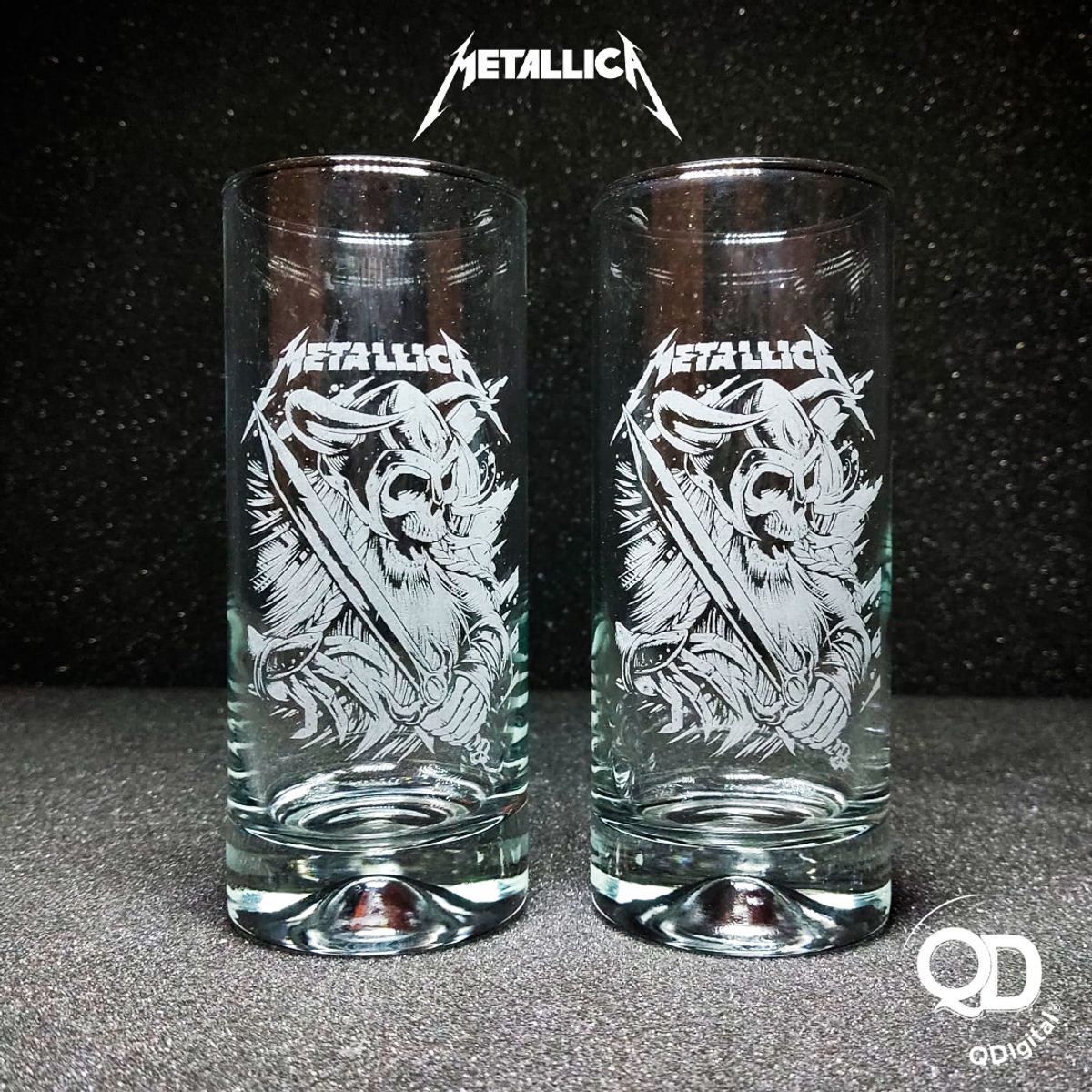 PERFECT CLASS - Set 2 Vasos Metallica 450ml