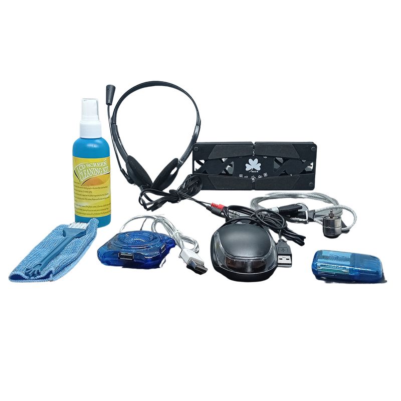 GENERICO - Kit Para Notebook – 8 Accesorios, Limpieza y Seguridad