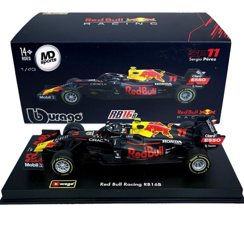 BBURAGO - Auto F1 RedBull RB16b 2021 Checo Perez Caja Acrilica 1:43